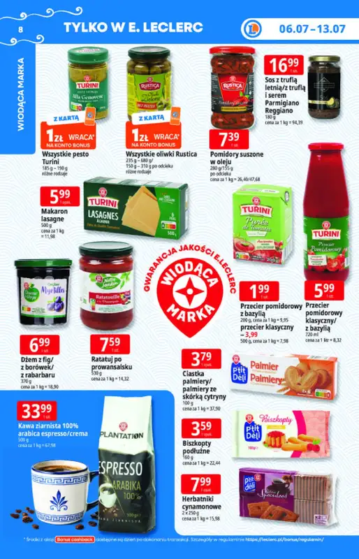 Leclerc - gazetka promocyjna Oferta E.Leclerc | Tanio to tu! od poniedziałku 06.07 do poniedziałku 13.07 - strona 8