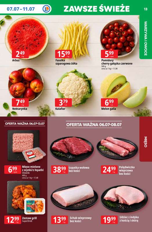 Leclerc - gazetka promocyjna Oferta E.Leclerc | Tanio to tu! od poniedziałku 06.07 do poniedziałku 13.07 - strona 13