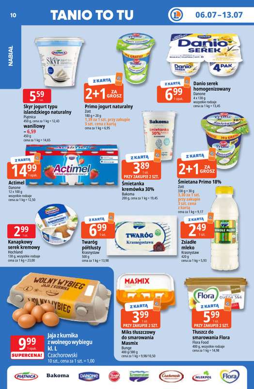 Leclerc - gazetka promocyjna Oferta E.Leclerc | Tanio to tu! od poniedziałku 06.07 do poniedziałku 13.07 - strona 10