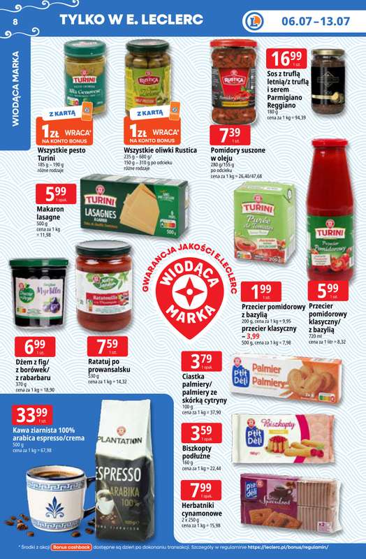 Leclerc - gazetka promocyjna Oferta E.Leclerc | Tanio to tu! od poniedziałku 06.07 do poniedziałku 13.07 - strona 8