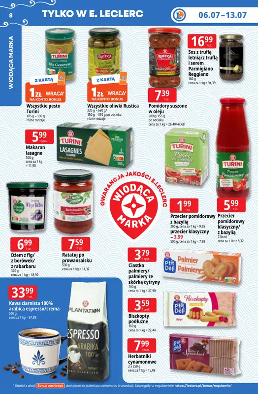 Leclerc - gazetka promocyjna Oferta E.Leclerc | Tanio to tu! od poniedziałku 06.07 do poniedziałku 13.07 - strona 8