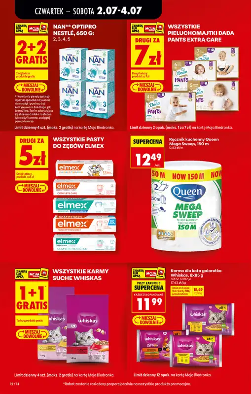 Biedronka - gazetka promocyjna Od czwartku od czwartku 02.07 do środy 08.07 - strona 12