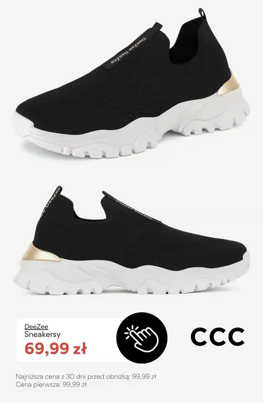 CCC - gazetka promocyjna SALE - Sneakersy dla dziewczynki do 100 zł   - strona 3
