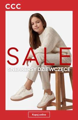 CCC - gazetka promocyjna SALE - Sneakersy dla dziewczynki do 100 zł od soboty 04.07 