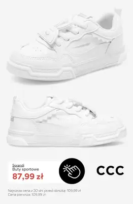 CCC - gazetka promocyjna SALE - Sneakersy dla dziewczynki do 100 zł od soboty 04.07  - strona 6