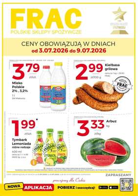 Frac - gazetka promocyjna Gazetka od piątku 03.07 do czwartku 09.07