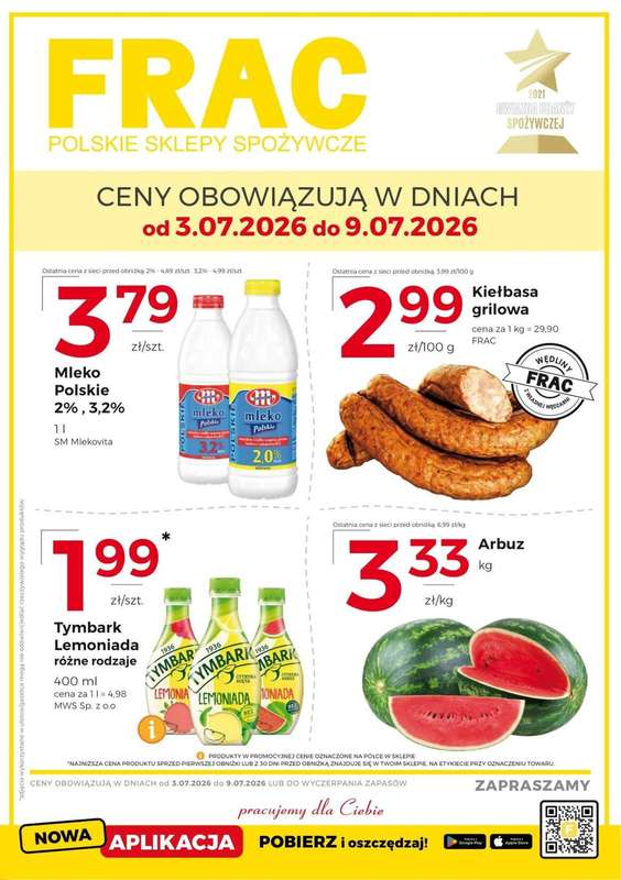 Frac - gazetka promocyjna Gazetka od piątku 03.07 do czwartku 09.07