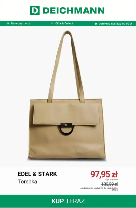 Deichmann - gazetka promocyjna Torebki damskie od soboty 04.07  - strona 8