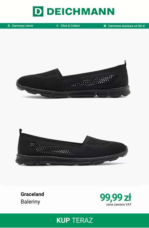 Deichmann - gazetka promocyjna Sportowe baleriny od niedzieli 05.07  - strona 11