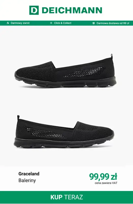 Deichmann - gazetka promocyjna Sportowe baleriny od niedzieli 05.07  - strona 11