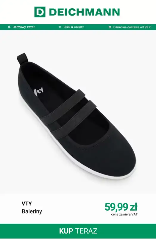 Deichmann - gazetka promocyjna Sportowe baleriny od niedzieli 05.07  - strona 6