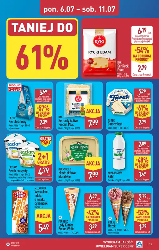 Aldi - gazetka promocyjna Pełny katalog! od poniedziałku 06.07 do soboty 11.07 - strona 15