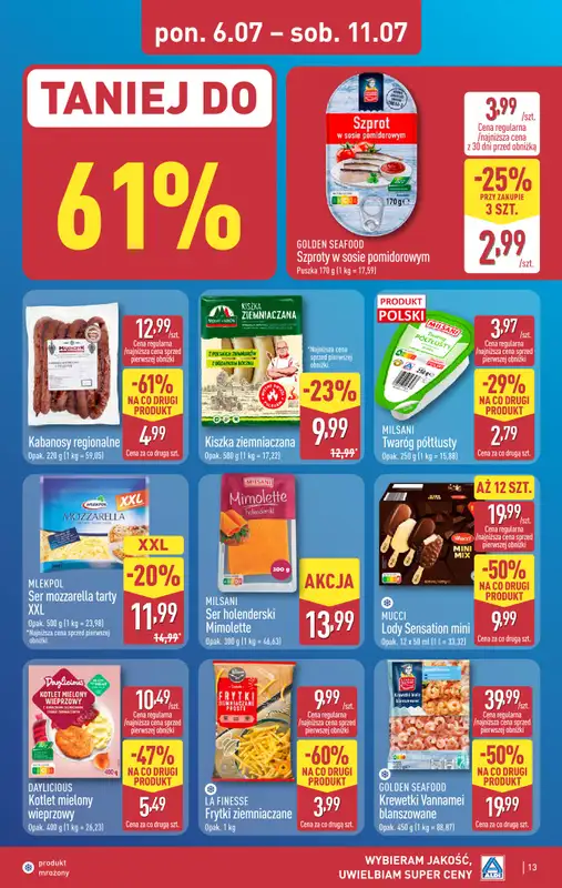 Aldi - gazetka promocyjna Pełny katalog! od poniedziałku 06.07 do soboty 11.07 - strona 13