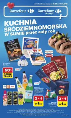Carrefour Market - gazetka promocyjna Gazetka Kuchnia śródziemnomorska  do soboty 11.07