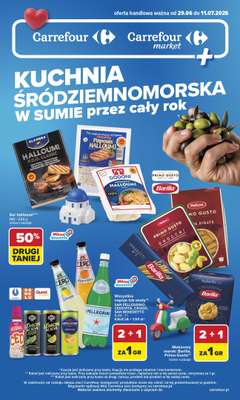 Carrefour - gazetka promocyjna Gazetka Kuchnia śródziemnomorska od poniedziałku 29.06 do soboty 11.07