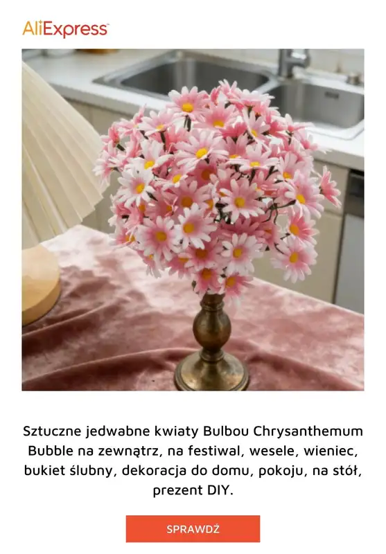 AliExpress - gazetka promocyjna Sztuczne kwiaty od piątku 03.07  - strona 3