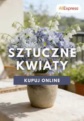 AliExpress - gazetka promocyjna Sztuczne kwiaty od piątku 03.07 