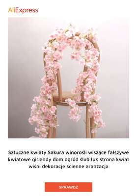 AliExpress - gazetka promocyjna Sztuczne kwiaty od piątku 03.07  - strona 9