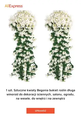 AliExpress - gazetka promocyjna Sztuczne kwiaty od piątku 03.07  - strona 7
