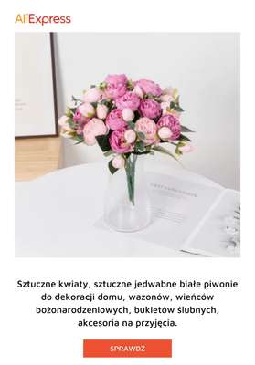 AliExpress - gazetka promocyjna Sztuczne kwiaty od piątku 03.07  - strona 8