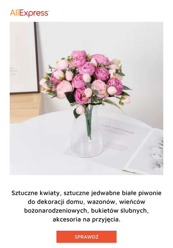 AliExpress - gazetka promocyjna Sztuczne kwiaty od piątku 03.07  - strona 8