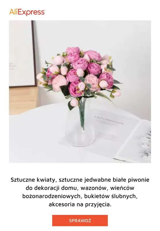 AliExpress - gazetka promocyjna Sztuczne kwiaty od piątku 03.07  - strona 8