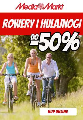 Media Markt - gazetka promocyjna Do -50% na rowery i hulajnogi od piątku 03.07 do poniedziałku 13.07