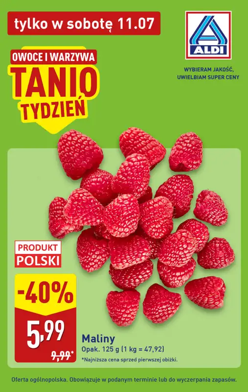 Aldi - gazetka promocyjna Najlepsze oferty na sobotę w Aldi! od soboty 11.07 do soboty 11.07 - strona 4