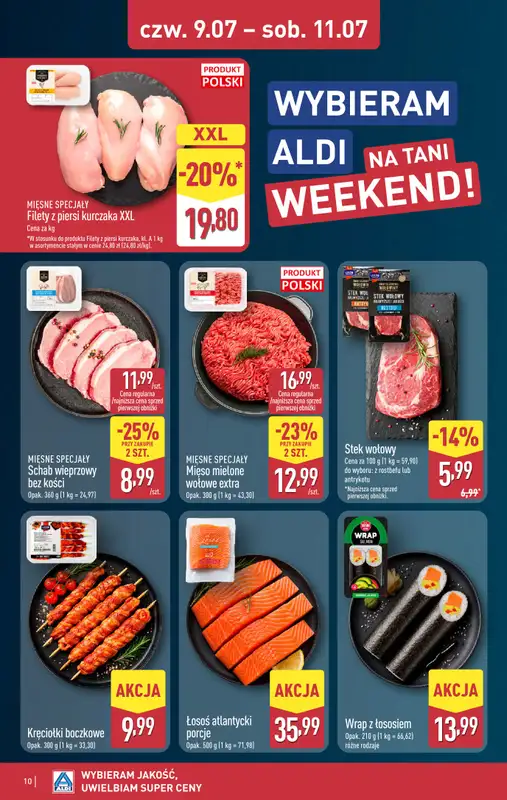 Aldi - gazetka promocyjna Weekend super cen w Aldi! od czwartku 09.07 do soboty 11.07 - strona 10