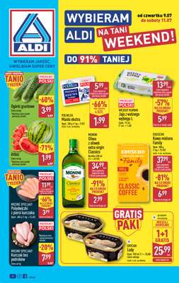 Aldi - gazetka promocyjna Weekend super cen w Aldi! od czwartku 09.07 do soboty 11.07