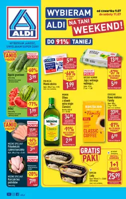 Aldi - gazetka promocyjna Weekend super cen w Aldi! od czwartku 09.07 do soboty 11.07