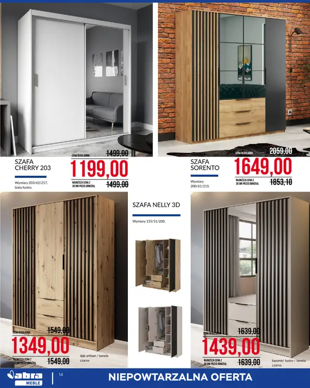Abra Meble - gazetka promocyjna Gorące ceny od piątku 03.07 do piątku 31.07 - strona 14