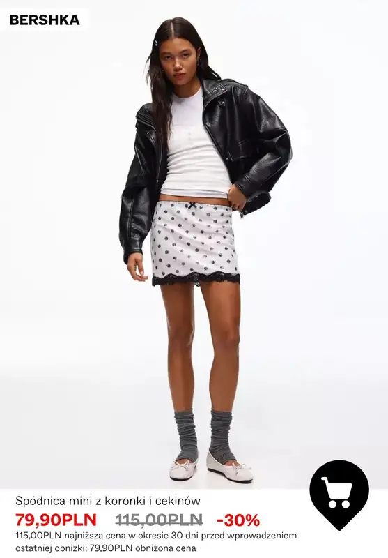 Bershka - gazetka promocyjna SALE - Spódnice damskie od piątku 03.07  - strona 9
