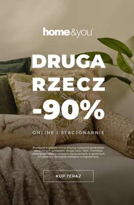 home&you - gazetka promocyjna Druga rzecz -90% od piątku 03.07 do wtorku 07.07