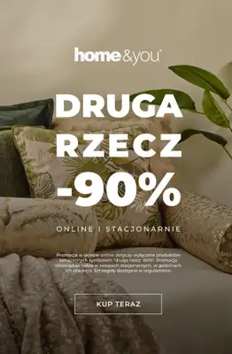 home&you - gazetka promocyjna Druga rzecz -90% od piątku 03.07 do wtorku 07.07