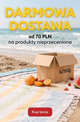 Sinsay - gazetka promocyjna DARMOWA DOSTAWA od 70 PLN - na produkty nieprzecenione od piątku 03.07 