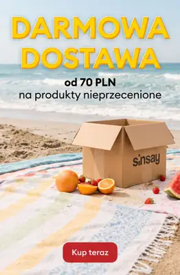 Sinsay - gazetka promocyjna DARMOWA DOSTAWA od 70 PLN - na produkty nieprzecenione od piątku 03.07 