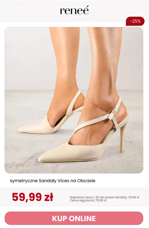 Renee - gazetka promocyjna SALE: buty na wesele, szpilki od soboty 04.07 do piątku 10.07 - strona 5