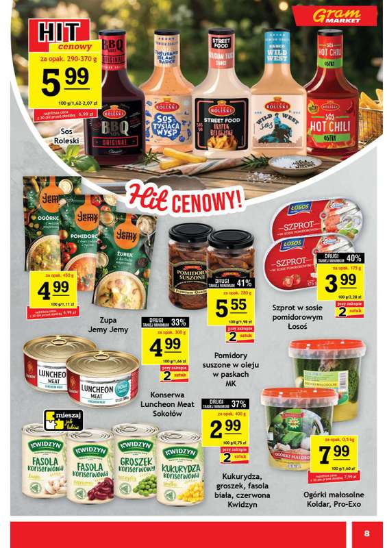 Gram Market - gazetka promocyjna Gazetka od środy 08.07 do wtorku 14.07 - strona 8