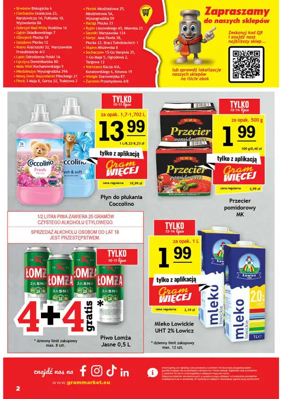 Gram Market - gazetka promocyjna Gazetka od środy 08.07 do wtorku 14.07 - strona 2