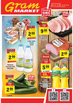 Gram Market - gazetka promocyjna Gazetka od środy 08.07 do wtorku 14.07