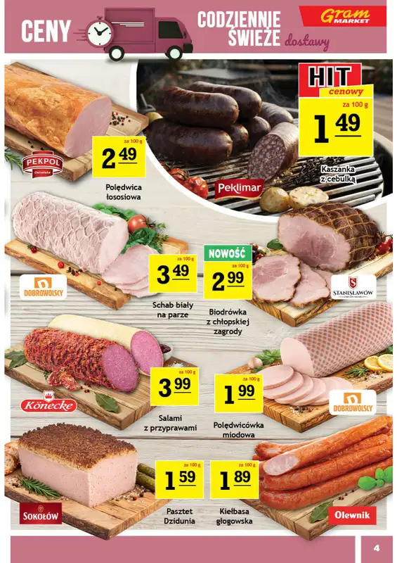 Gram Market - gazetka promocyjna Gazetka od środy 08.07 do wtorku 14.07 - strona 4