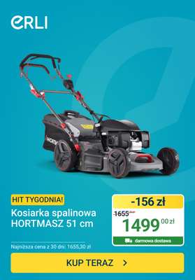 ERLI - gazetka promocyjna Hity tygodnia - Kosiarka spalinowa od piątku 10.07 do niedzieli 12.07