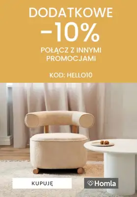 Homla - gazetka promocyjna Dodatkowe -10% z kodem od piątku 03.07 do poniedziałku 06.07