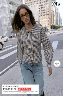 Zara - gazetka promocyjna Koszule damskie w supercenach od soboty 04.07  - strona 3