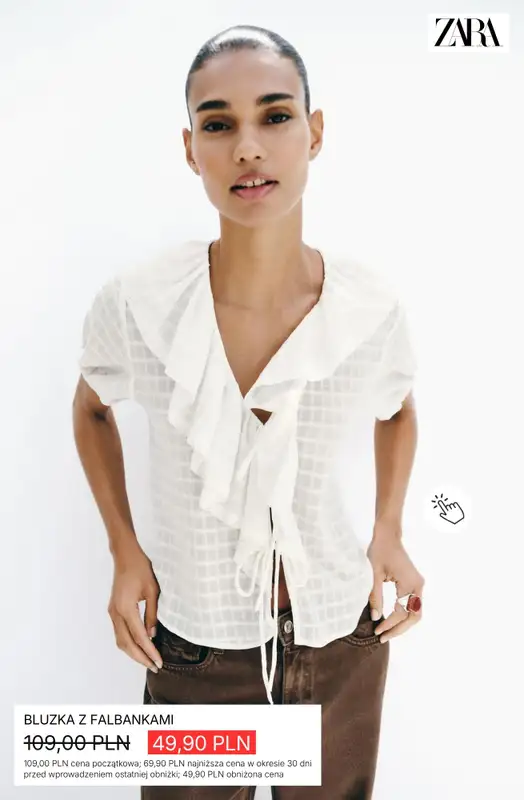Zara - gazetka promocyjna Koszule damskie w supercenach od soboty 04.07  - strona 9