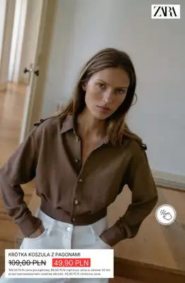 Zara - gazetka promocyjna Koszule damskie w supercenach od soboty 04.07  - strona 7