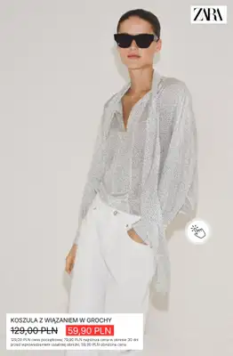Zara - gazetka promocyjna Koszule damskie w supercenach od soboty 04.07  - strona 5