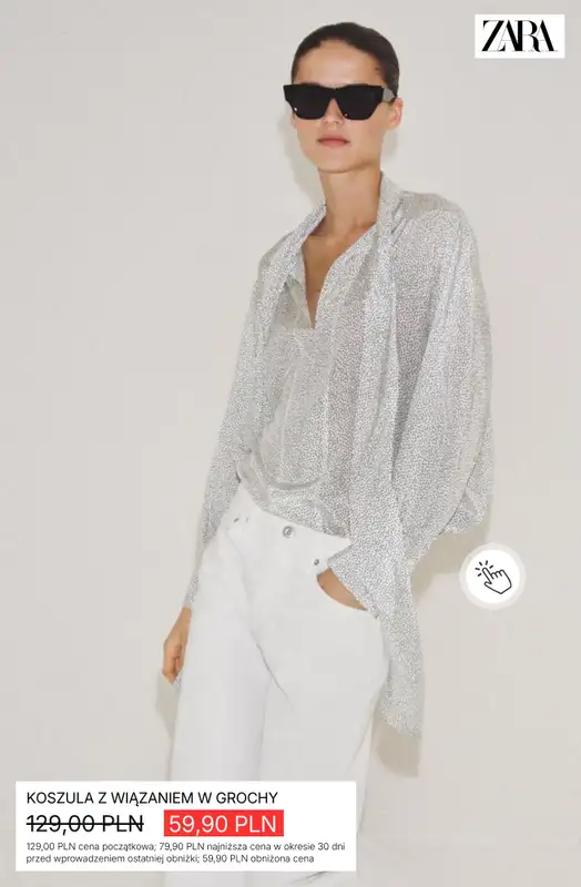 Zara - gazetka promocyjna Koszule damskie w supercenach od soboty 04.07  - strona 5