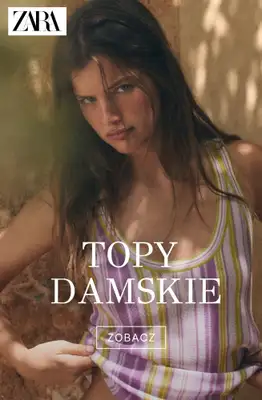 Zara - gazetka promocyjna Topy damskie od niedzieli 05.07 